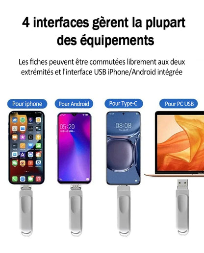 Clé USB 4-en-1 pour téléphone portable