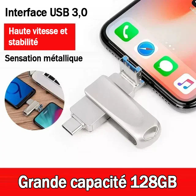 Clé USB 4-en-1 pour téléphone portable